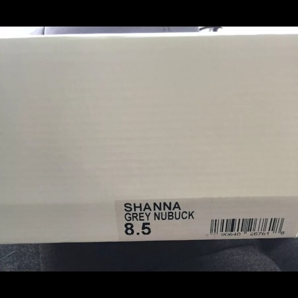 Steve Madden Grey Nubuck Shanna Heels 8.5 - Picture 5 of 6